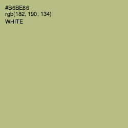 #B6BE86 - Swamp Green Color Image